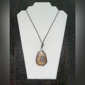 Agate Slice Necklace